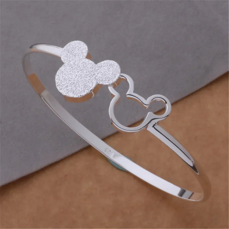 925 Silver Plated Exquisite Bracelet Bangle