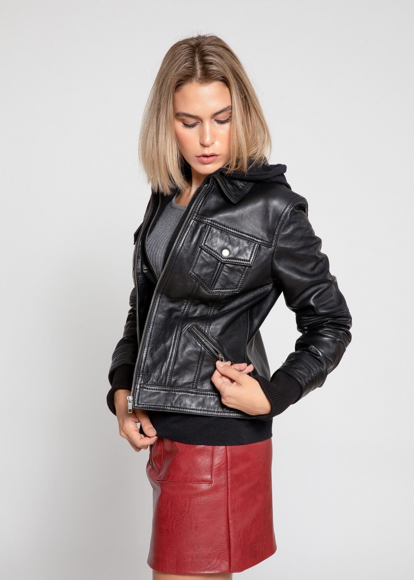 Annalise Womens Leather Jacket