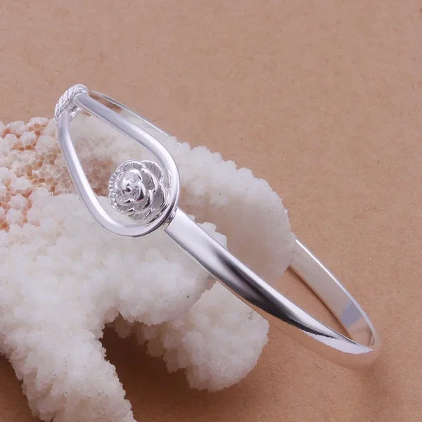 925 Silver Plated Exquisite Bracelet Bangle