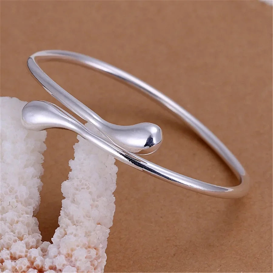 925 Silver Plated Exquisite Bracelet Bangle