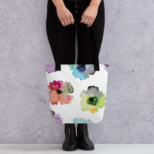 Painted Flower Tote bag