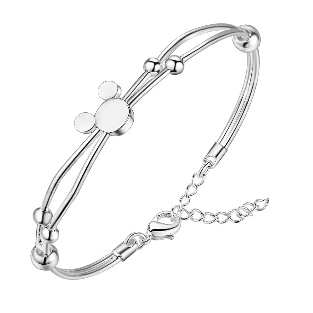 925 Silver Plated Exquisite Bracelet Bangle